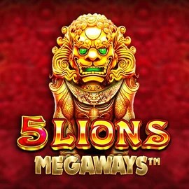 Official Slots logo: 5 Lions Megaways by Pragmatic Play at Leon Casino