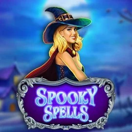Spooky Spells slot logo by Novomatic at Leon Casino