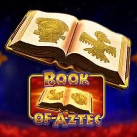 Book of Aztec online game logo by Amatic Industries on leonkazino.eu
