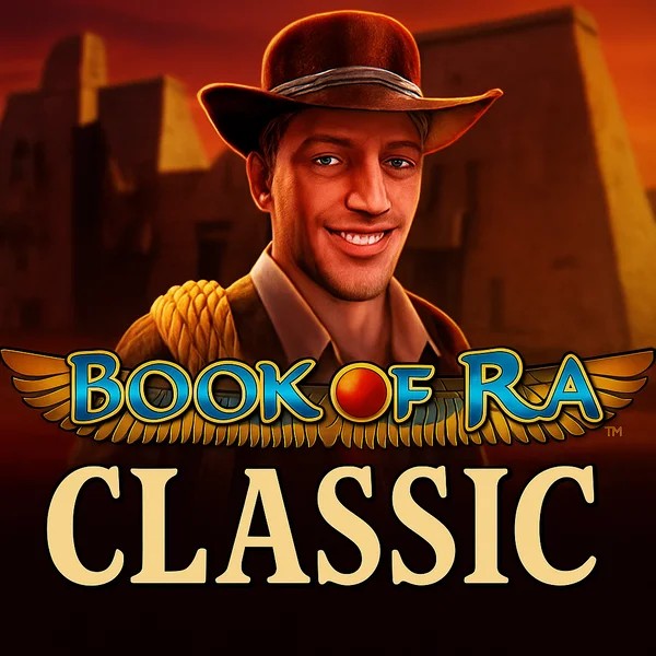 Book of Ra Classic online game logo by Novomatic on leonkazino.eu