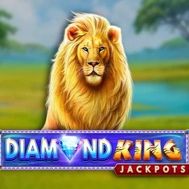 Diamond King Jackpots logo by SpinPlay Games Leon Casino
