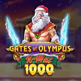 Slots logo of Gates of Olympus Xmas 1000 from Pragmatic Play at Leon Casino