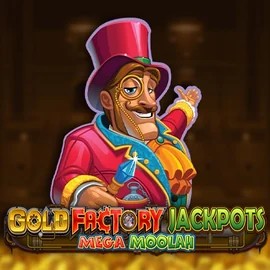 Play the Gold Factory Jackpots Mega Moolah slot by Aurum Signature Studios on Leon Casino
