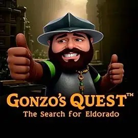 Slots logo of Gonzo's Quest from NetEnt at Leon Casino
