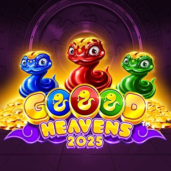 Goood Heavens slot logo by Rarestone Gaming at Leon Casino
