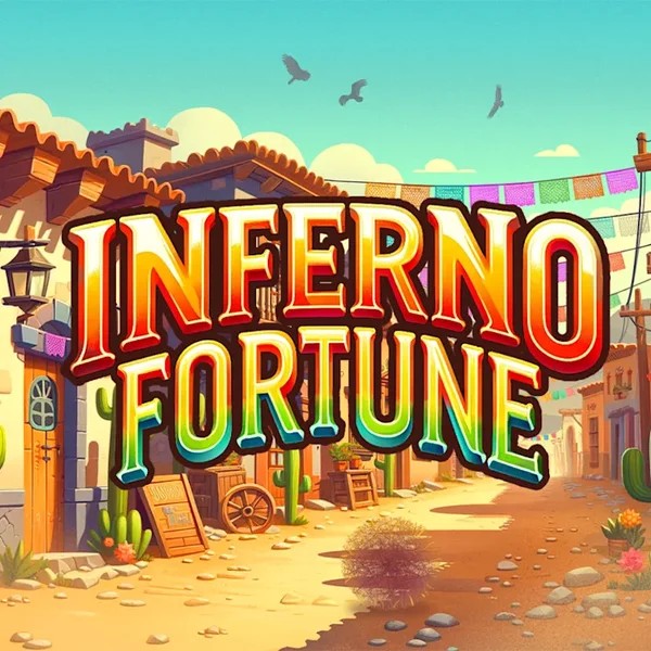 Inferno Fortune slot logo by Atomic Slot Lab at Leon Casino