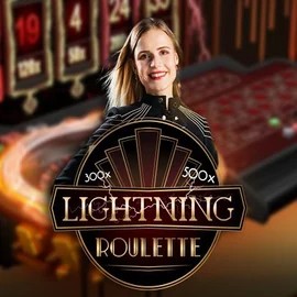 Lightning Roulette logo by Evolution Leon Casino