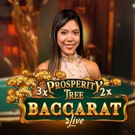 Prosperity Tree Baccarat slot visual from Evolution available on leonkazino.eu