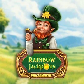 Rainbow Jackpots Megaways by Red Tiger Gaming, showcased at leonkazino.eu – game logo