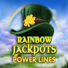 Rainbow Jackpots Power Lines slot visual from Red Tiger Gaming available on leonkazino.eu