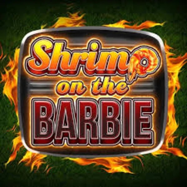 Shrimp on the Barbie slot logo by Greentube at Leon Casino